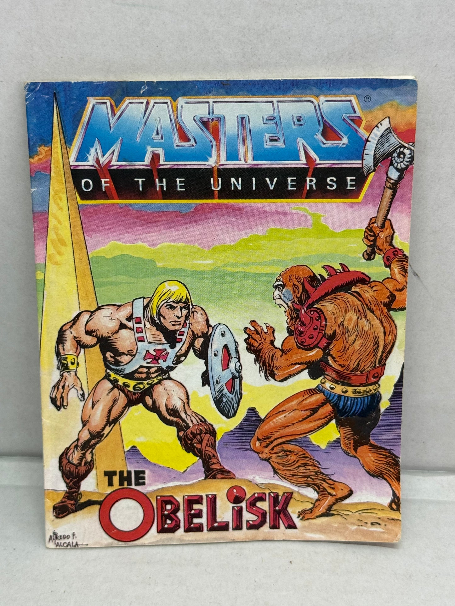 Vintage He-Man MOTU Masters Figure: Soft Head Beast Man Incomplete W Comic #1