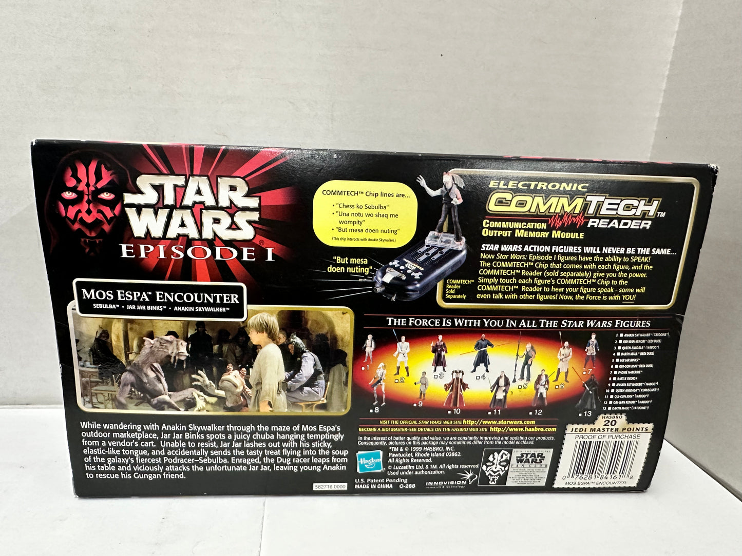 Star Wars:  Episode 1 Mos Espa Encounter with Comm-Tech Chip Hasbro Vintage 1999