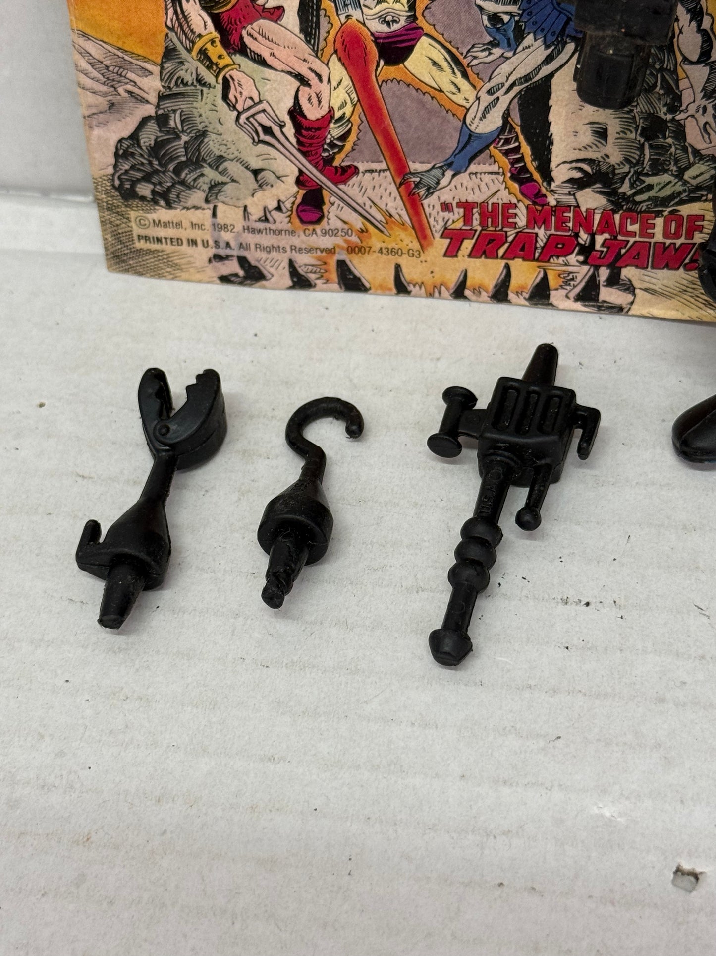 Vtg TRAP-JAW Motu Masters Of The Universe Original He-Man Action Figure Comic #1