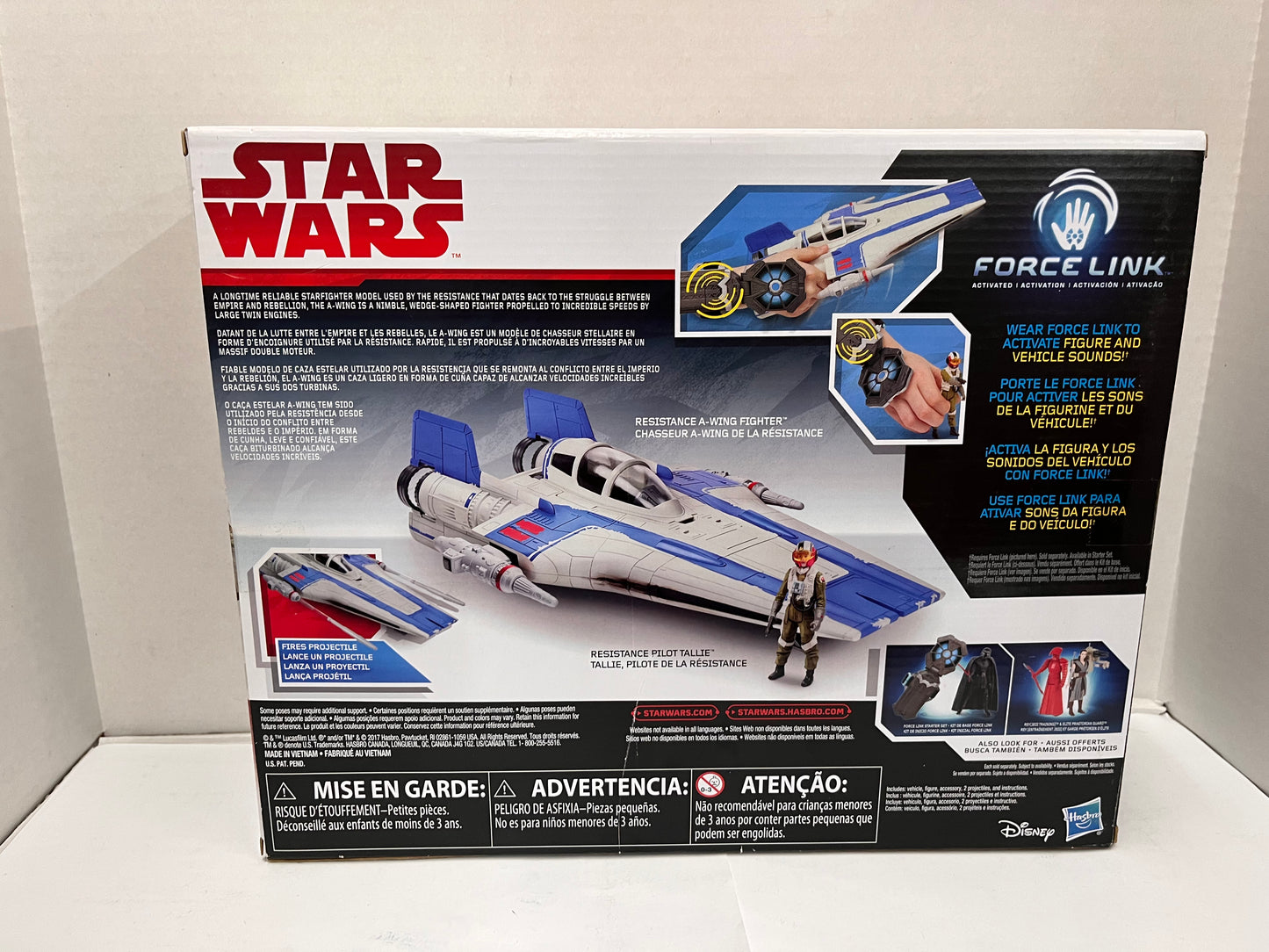 Hasbro Star Wars Resistance A-Wing Fighter Force Link Pilot Tallie