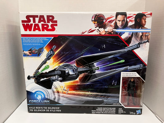 Star Wars Force Link Kylo Ren's Tie Silencer Pilot 3.75" Figure Last Jedi