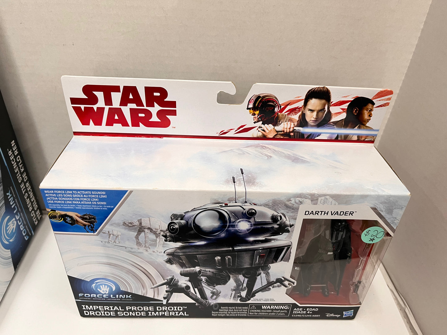 New Star Wars Force Link Imperial Probe Droid W/Darth Vader 3.75" Figure Sealed