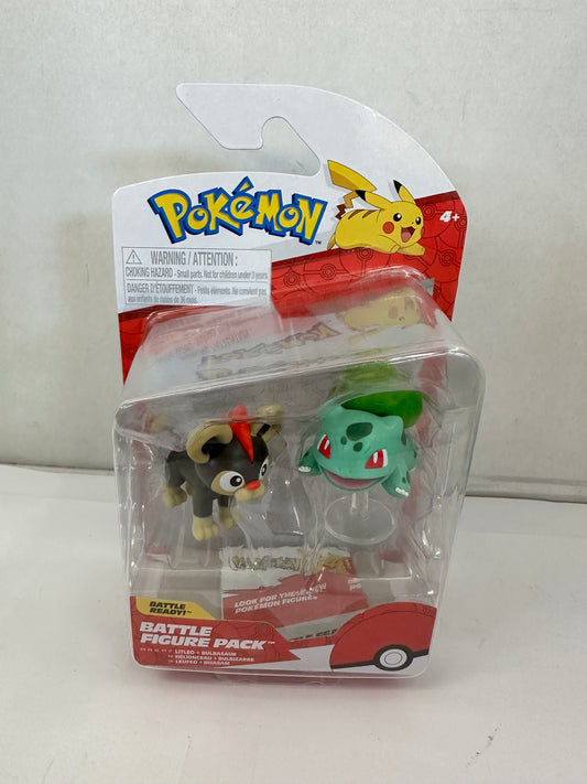 Pokemon: Litleo & Bulbasaur #5 - 2 Pack Battle [Figure]