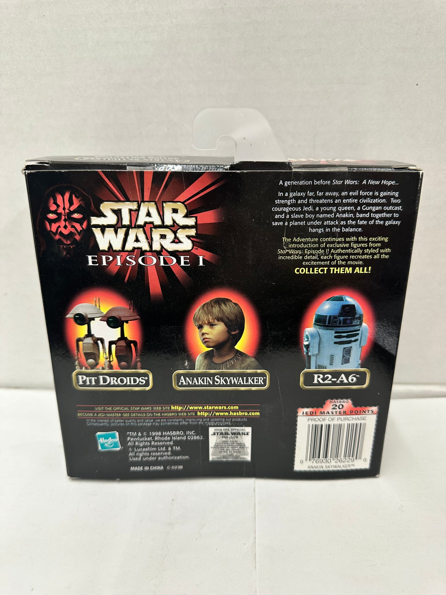 Star Wars Episode 1 Anakin Skywalker Action Figure 1998 Hasbro Sealed