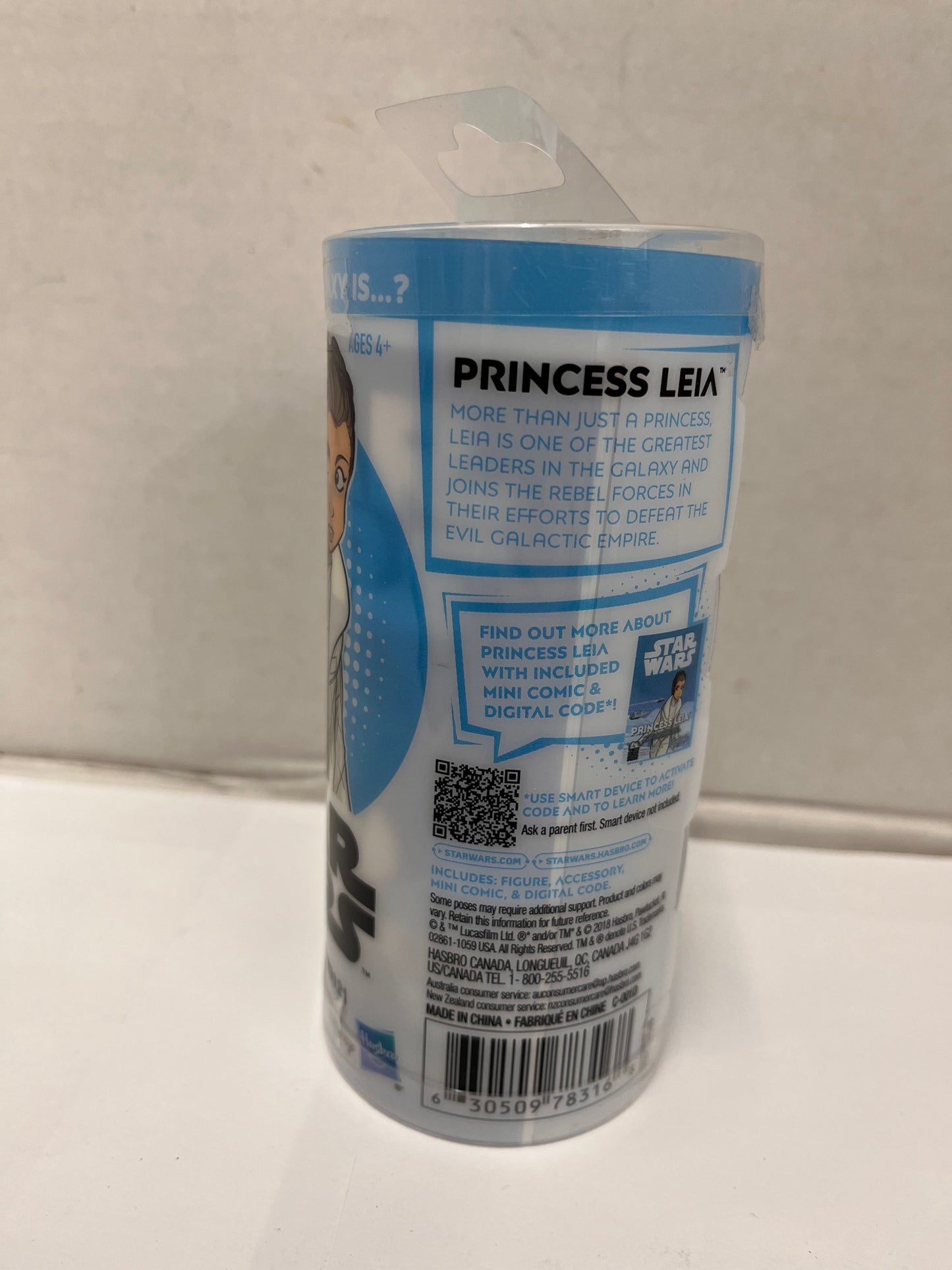 Star Wars Galaxy of Adventures Princess Leia Hoth 3.75" Figure 2018 NEW Hasbro