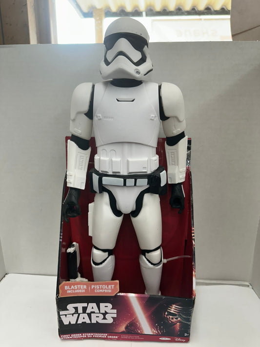 Jakks 2015 Disney Star Wars 18" First Order Stormtrooper Figure w Blaster