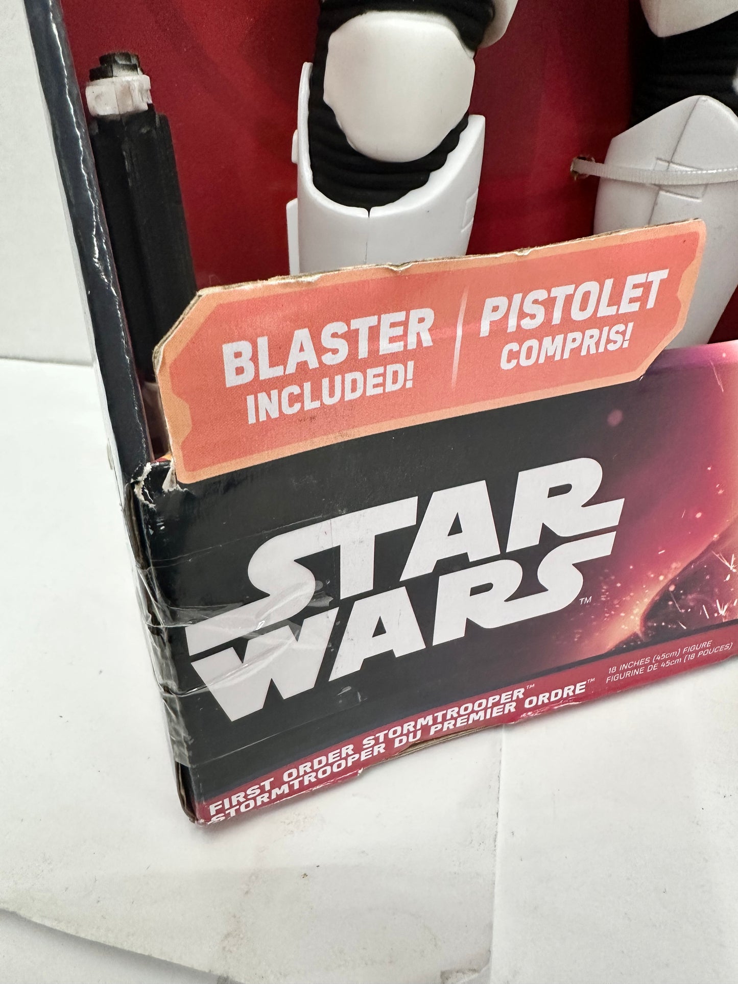 Jakks 2015 Disney Star Wars 18" First Order Stormtrooper Figure w Blaster