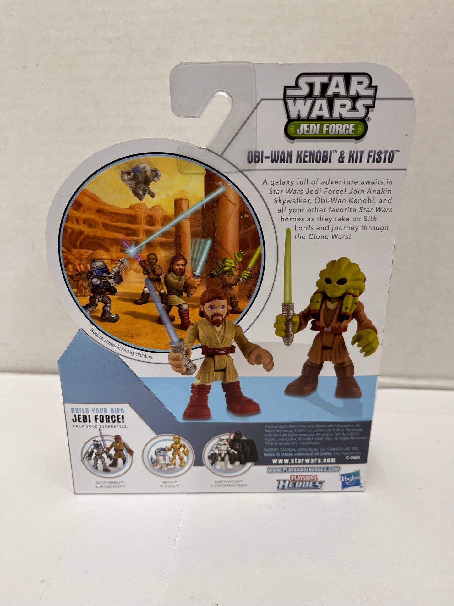 2013 Playskool Heroes Star Wars Obi-Wan Kenobi & Kit Fisto Action Figure - NEW