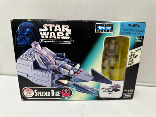 Star Wars Expanded Universe Speeder Bike w/ Rebel Pilot Kenner Vintage 1997