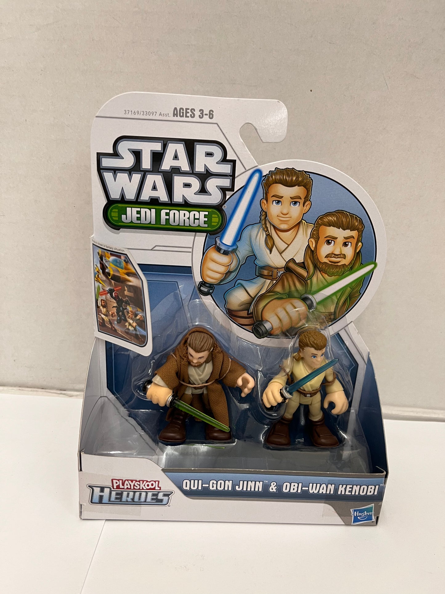 Star Wars Playskool Heroes Jedi Force Qui-gon Jinn & Obi-wan Kenobi