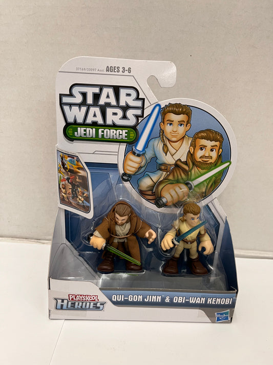 Star Wars Playskool Heroes Jedi Force Qui-gon Jinn & Obi-wan Kenobi