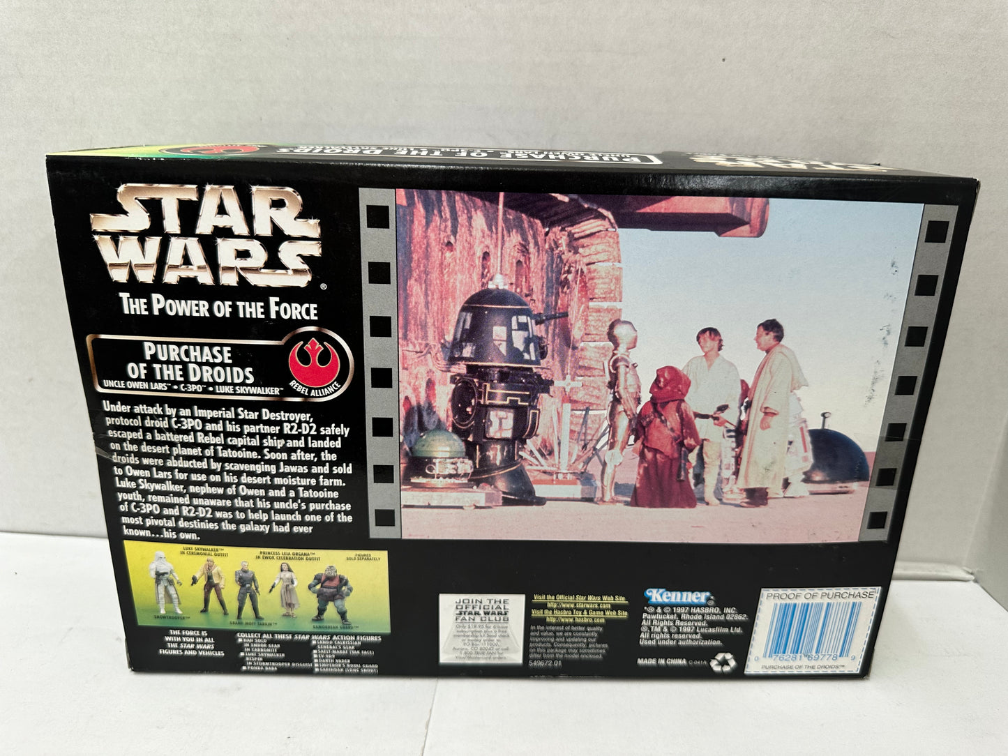 Star Wars POTF2 Figures Purchase Of The Droids: Uncle Owen C-3PO Luke Skywalker
