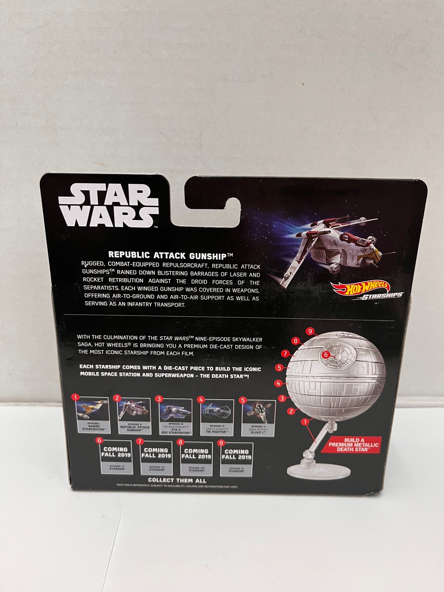 Hot Wheels Star Wars Starships Republic Attack Gunship Commemorative 2/9
