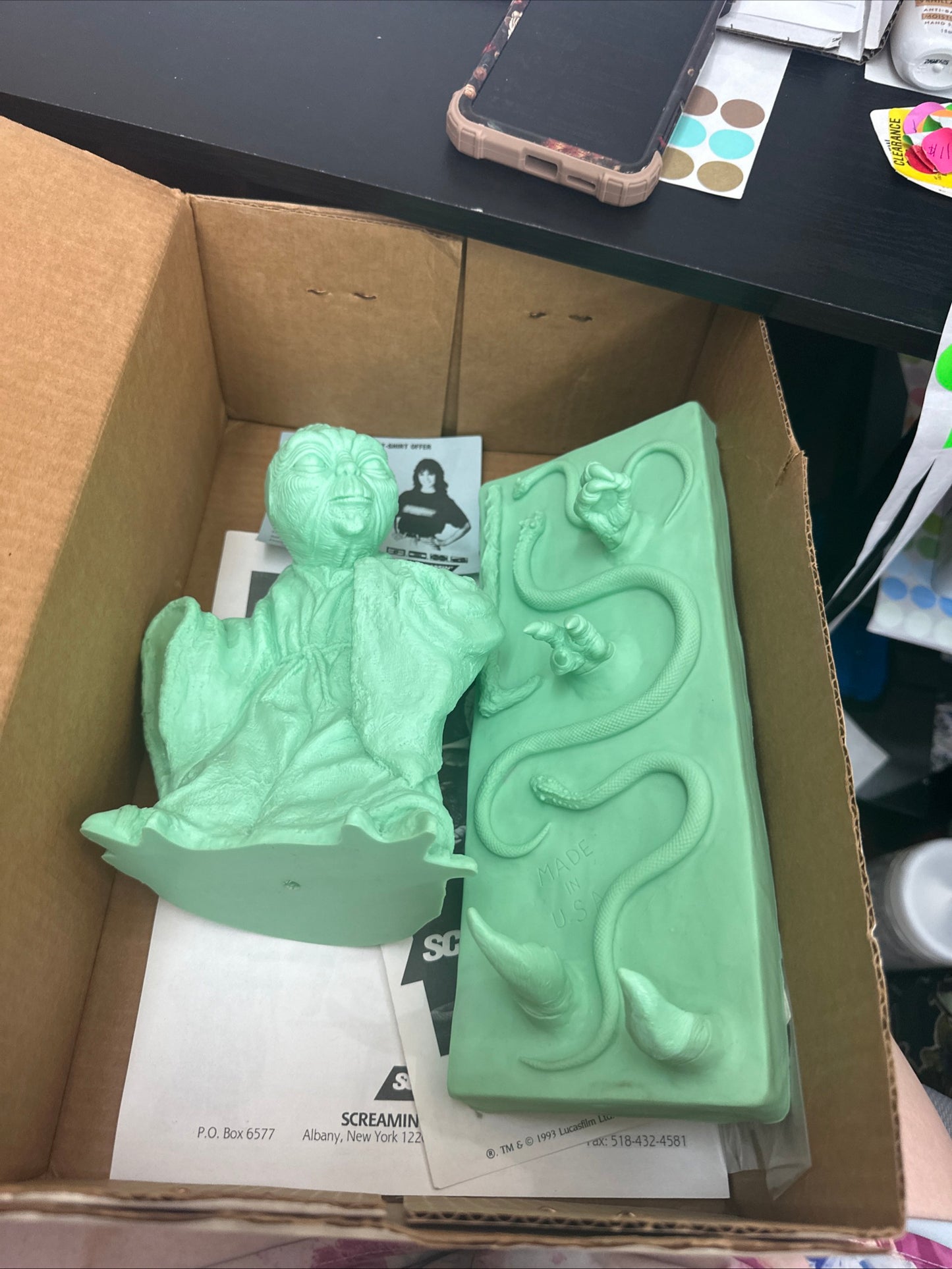 VINTAGE STAR WARS YODA SCREAMIN PRODUCTS MODEL KIT