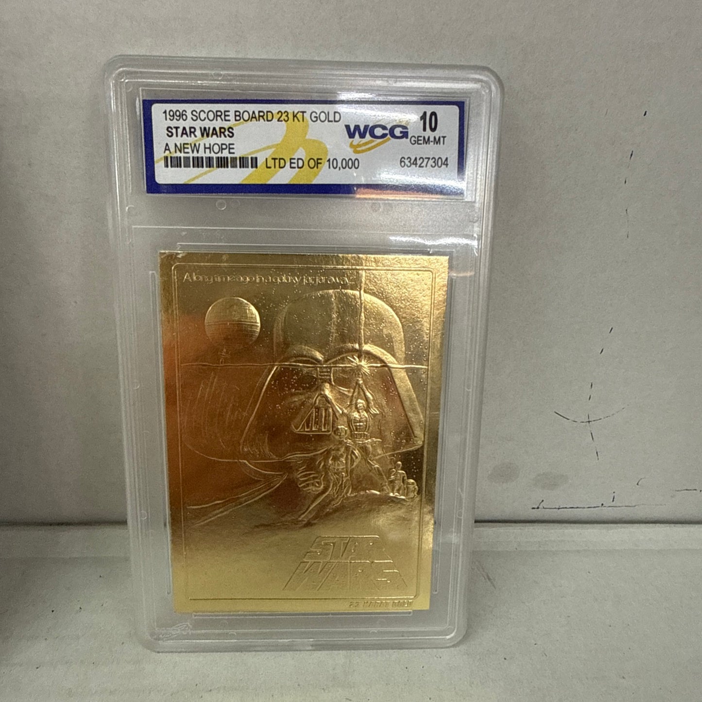 1996 Score Board "Star Wars Edition" 23 KT Gold 7 Card Set 10 GEM-MT Ltd Edit