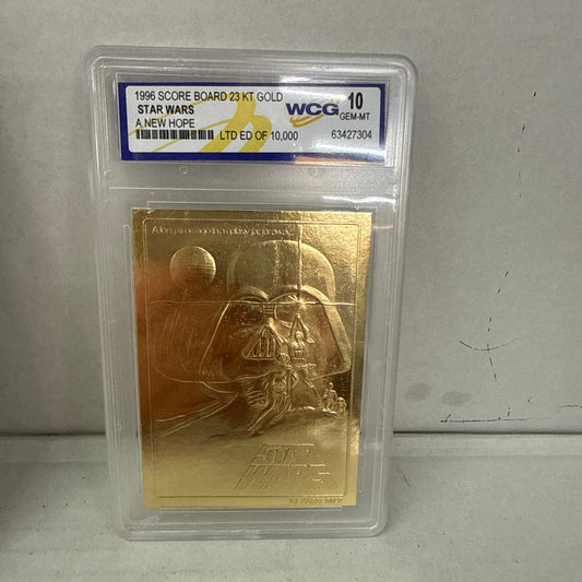 1996 Score Board "Star Wars Edition" 23 KT Gold 7 Card Set 10 GEM-MT Ltd Edit