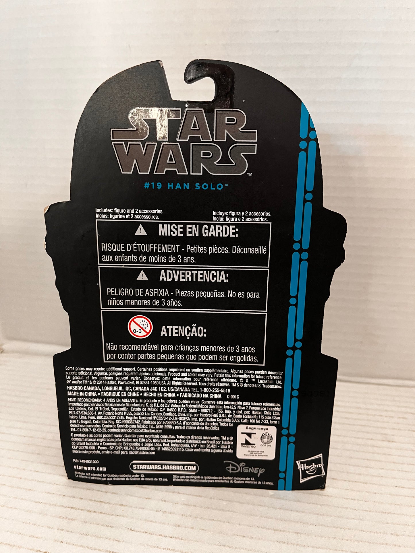 Star Wars Black Series 3.75" Han Solo Action Figure 2014 Hasbro