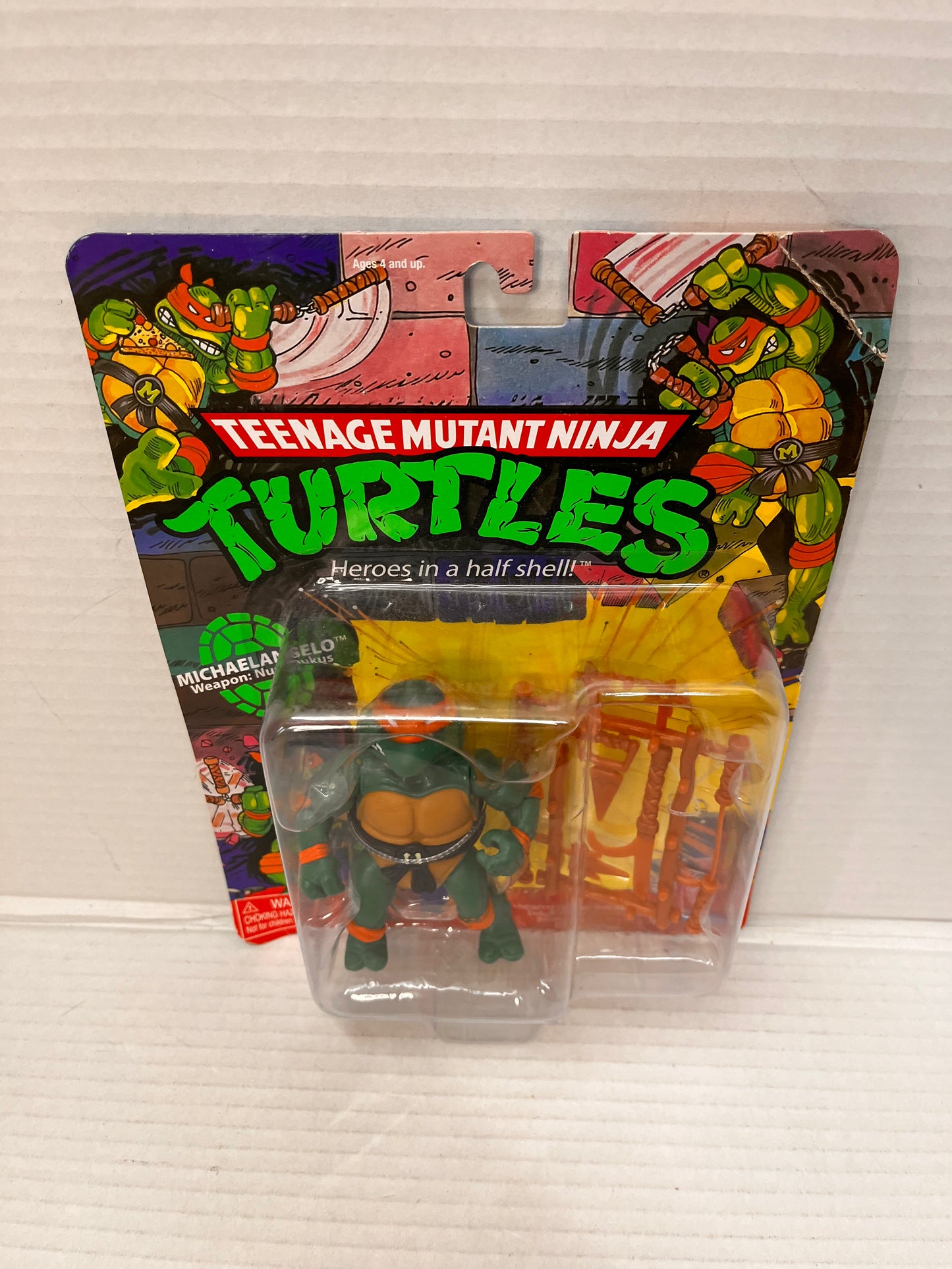 TMNT Retro Michaelangelo Figure Playmates Teenage Mutant Ninja Turtles