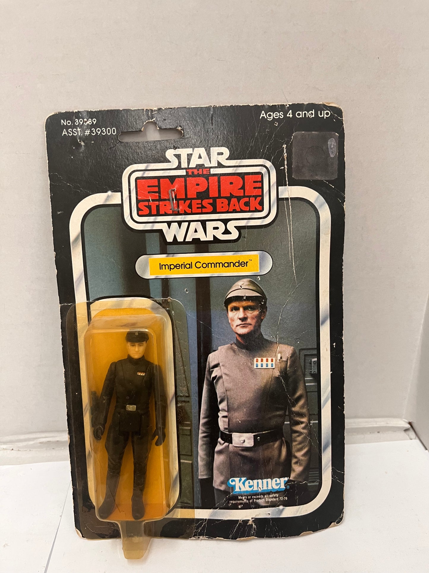 Vtg Star Wars ESB IMPERIAL COMMANDER Figure 1980 Kenner Some Packaging Damage
