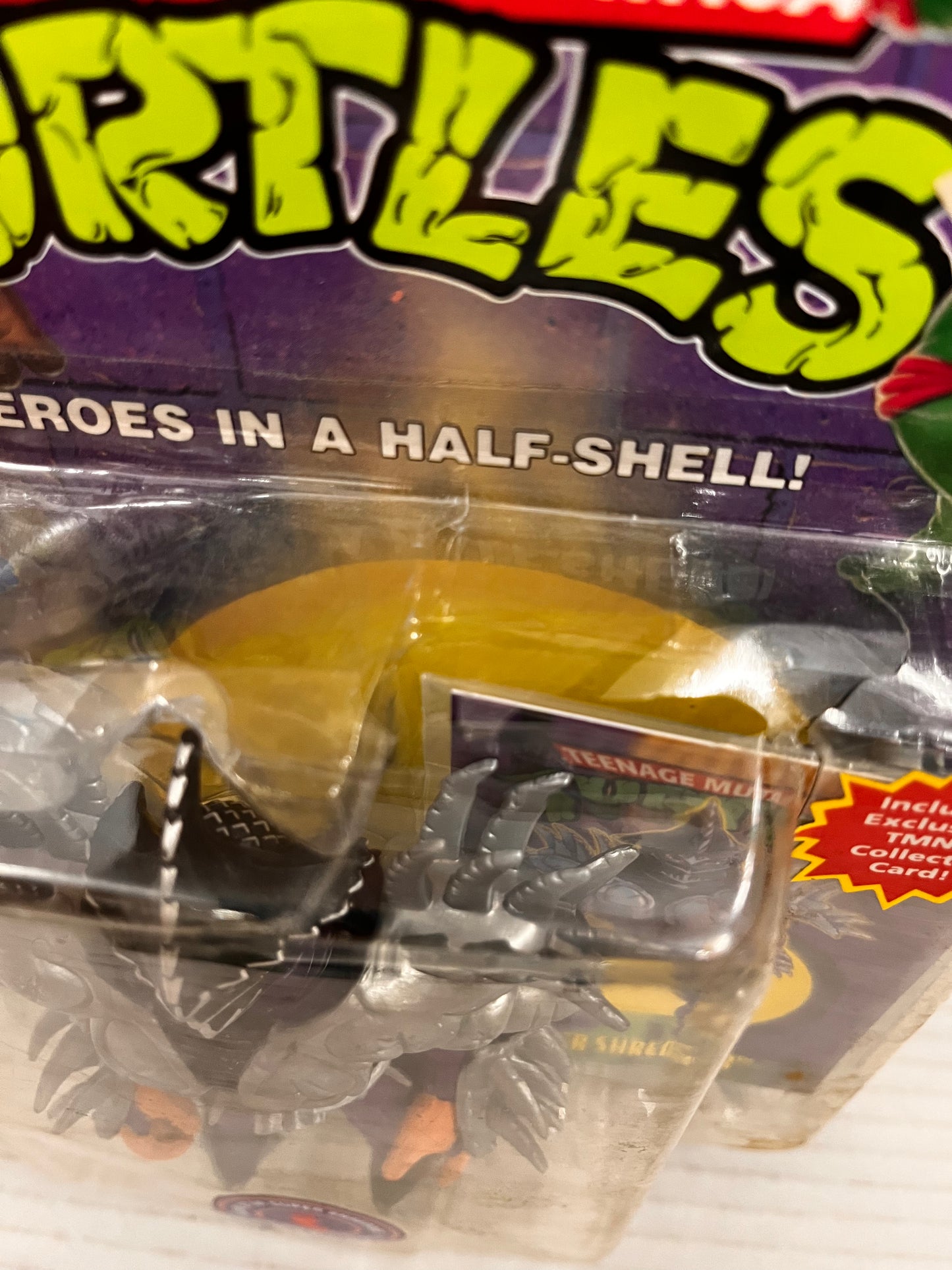TMNT Ninja Turtles MOVIE STAR SUPER SHREDDER 1992 Playmates with Collector Card