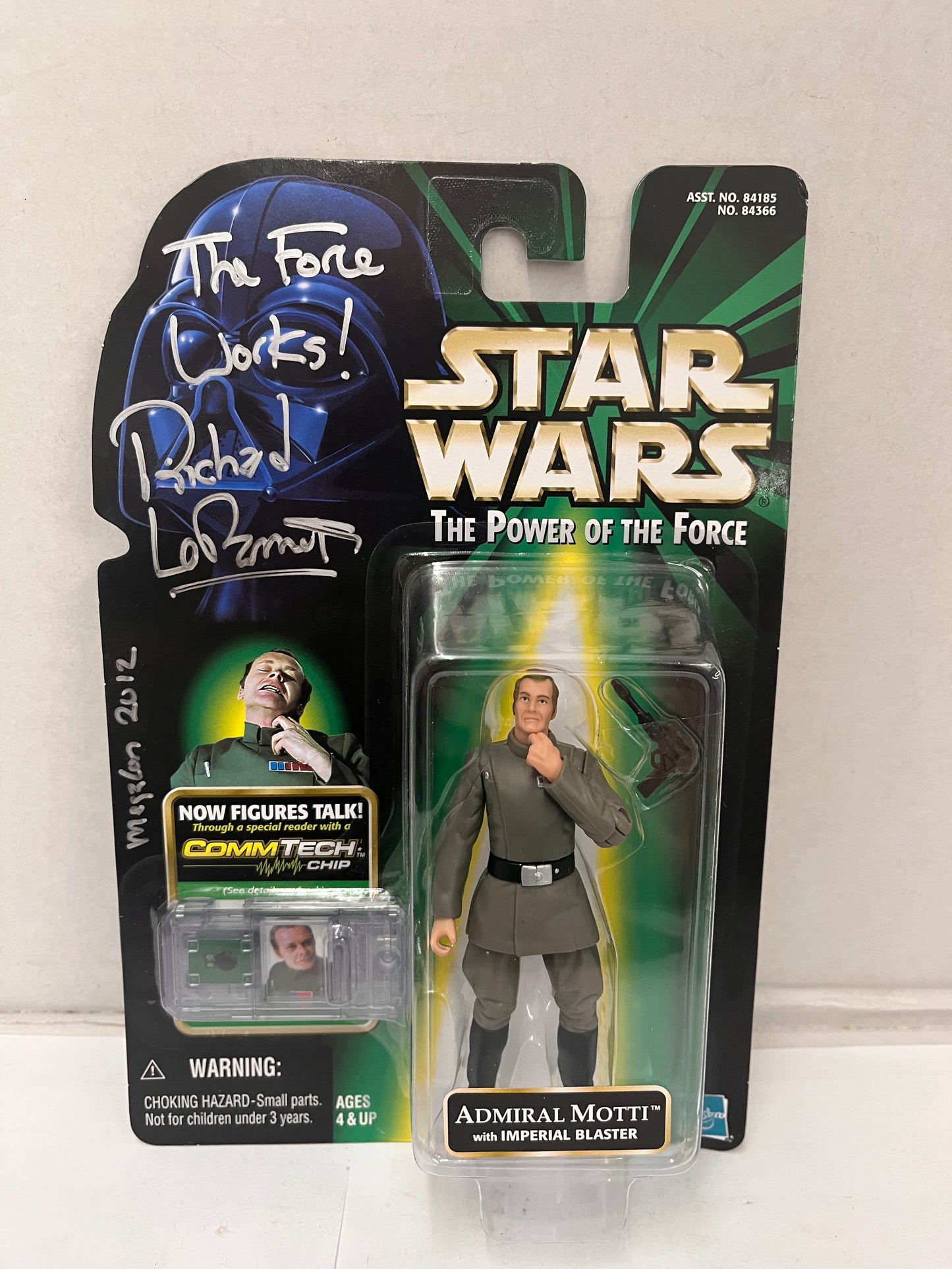 Star Wars 1999 Admiral Motti w/Imperial Blaster Comm Tech Chip Figure