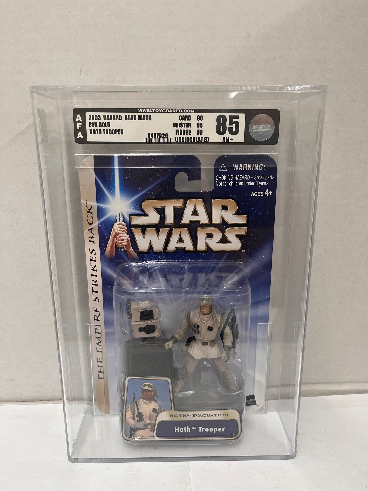 Hoth Trooper Figure Hasbro Star Wars The Empire Strikes Back Graded AFA 85 NM+