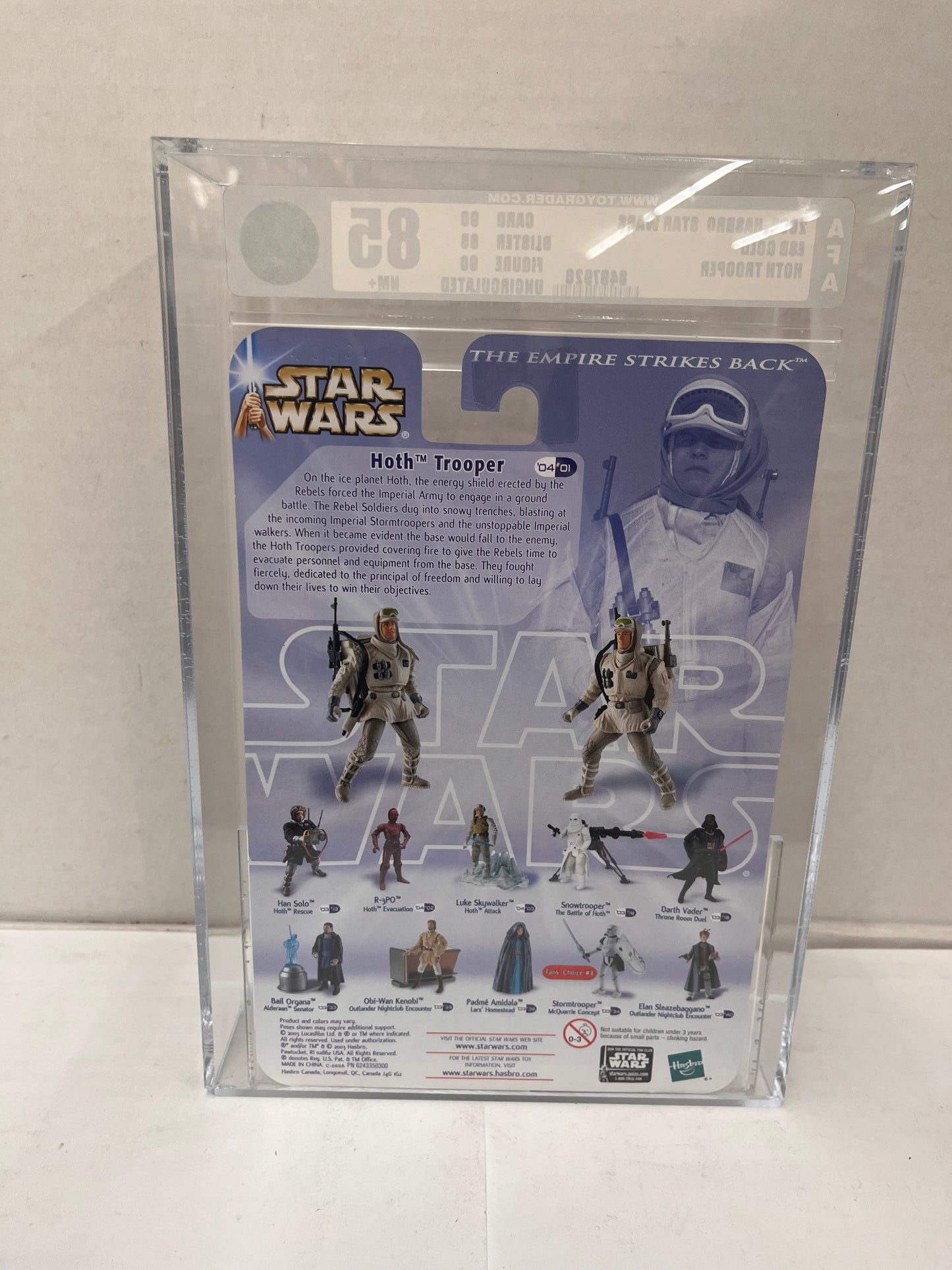 Hoth Trooper Figure Hasbro Star Wars The Empire Strikes Back Graded AFA 85 NM+