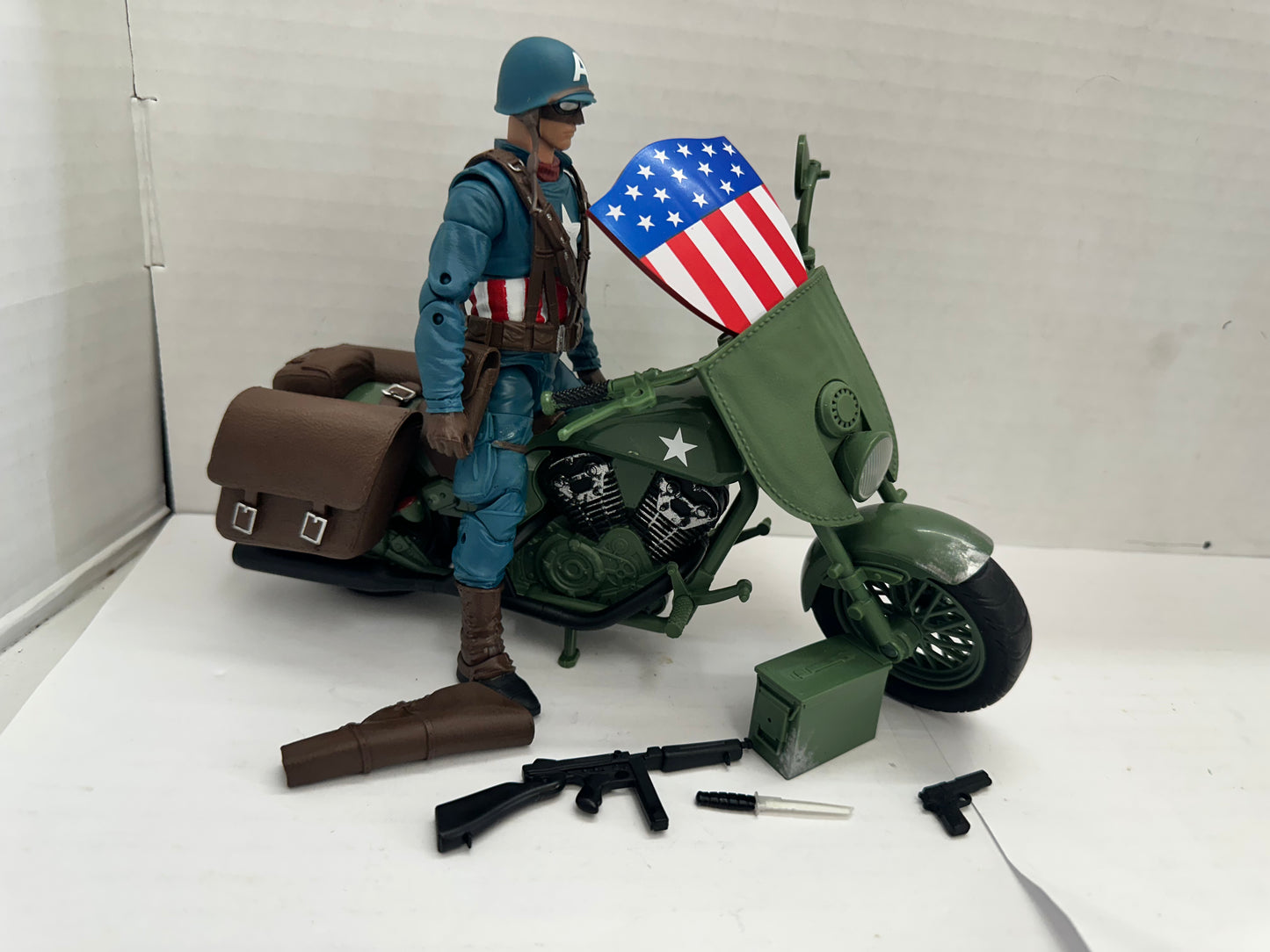 Marvel Legends Captain America Rider Series WW2 Motorcycle Loose Complete