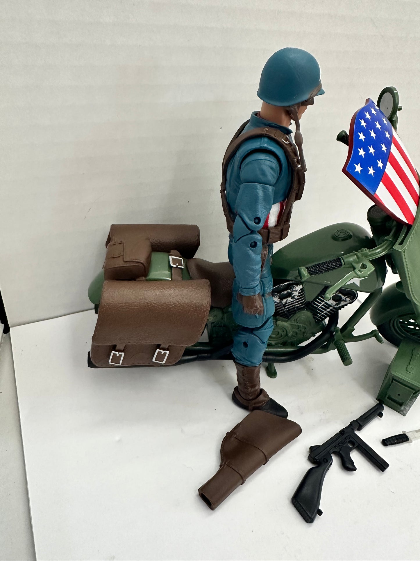 Marvel Legends Captain America Rider Series WW2 Motorcycle Loose Complete