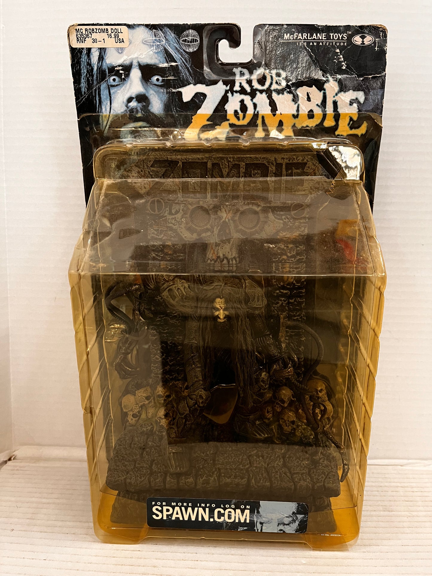 Rob Zombie w/ Diorama Super Stage Figures McFarlane Toys Spawn VTG 2000