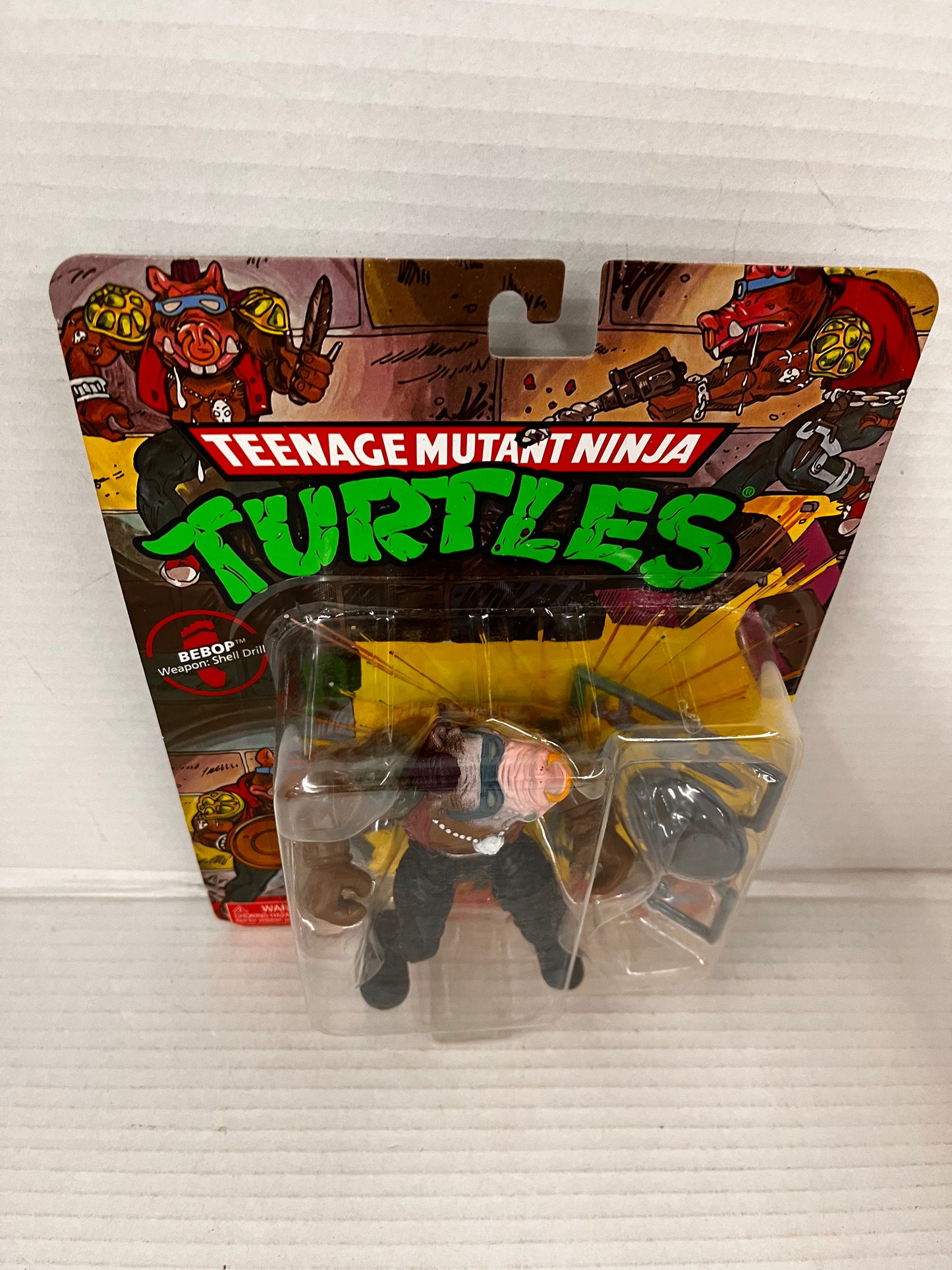2022 Teenage Mutant Ninja Turtles Classic Retro: BEBOP w/ Shell Drill NEW