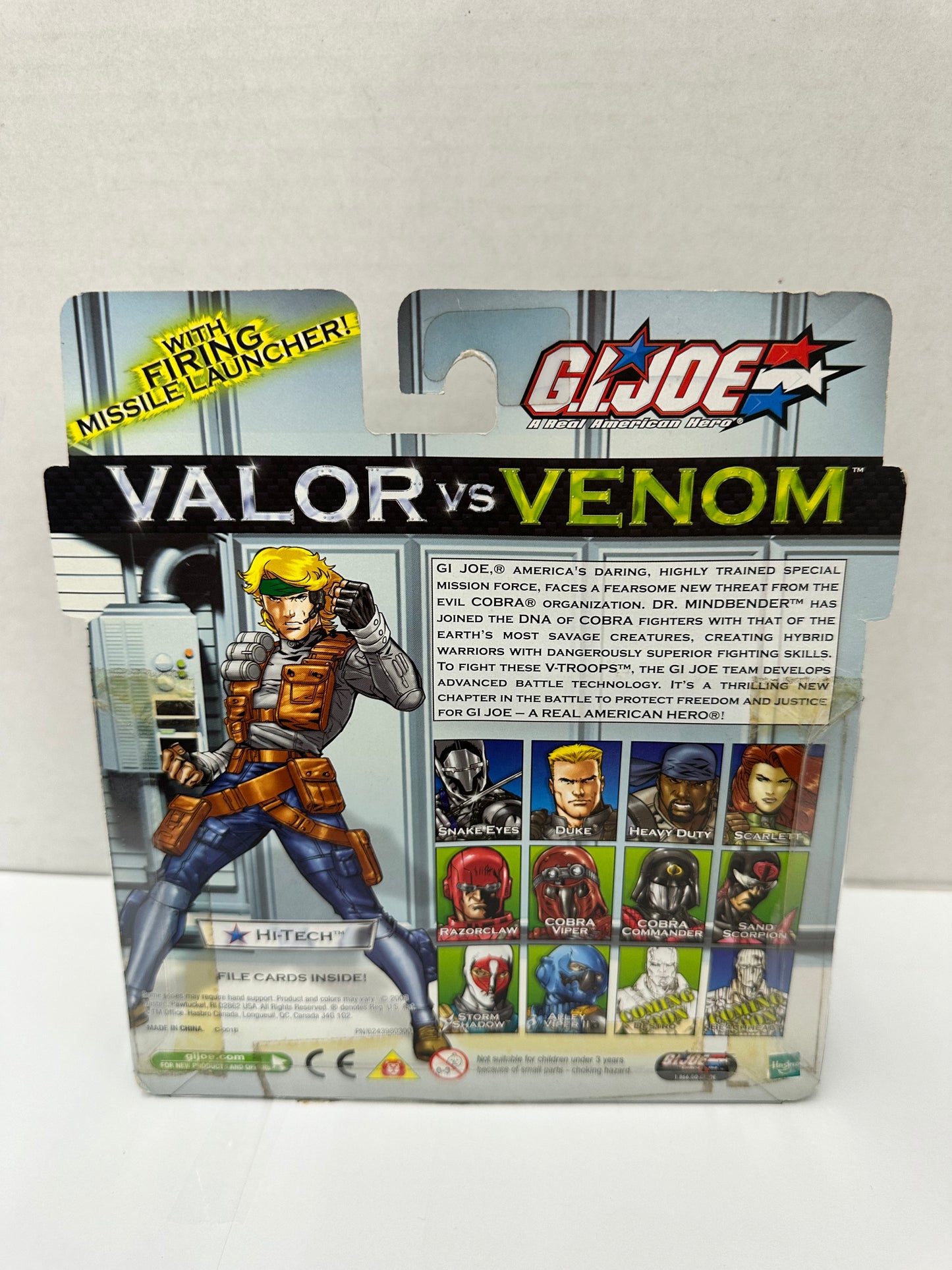 GI Joe Valor Vs Venom HI-TECH VS DR MINDBENDER Figures