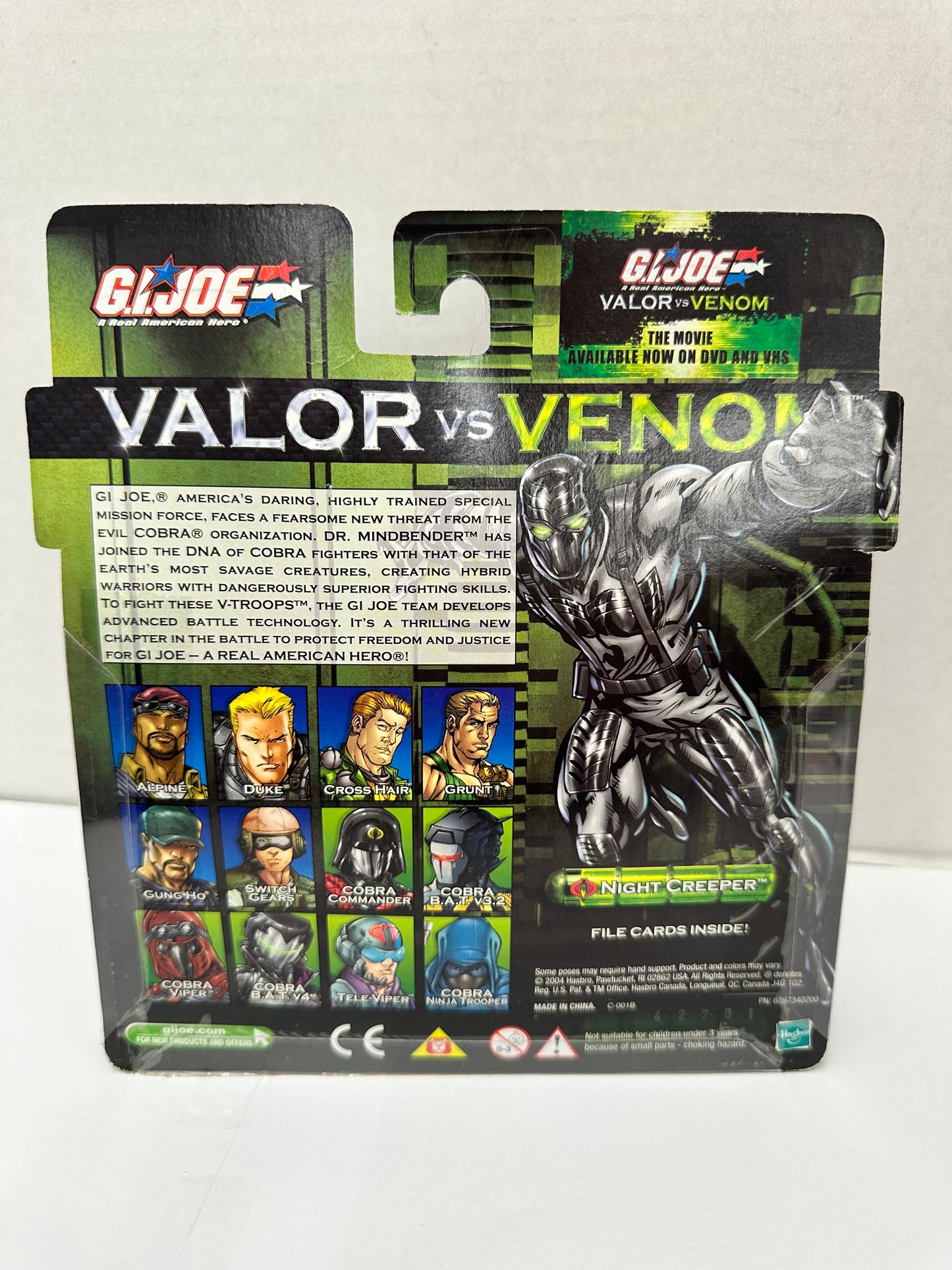 G.I. Joe Valor vs Venom Night Creeper vs Cobra Ninja Trooper - Hasbro
