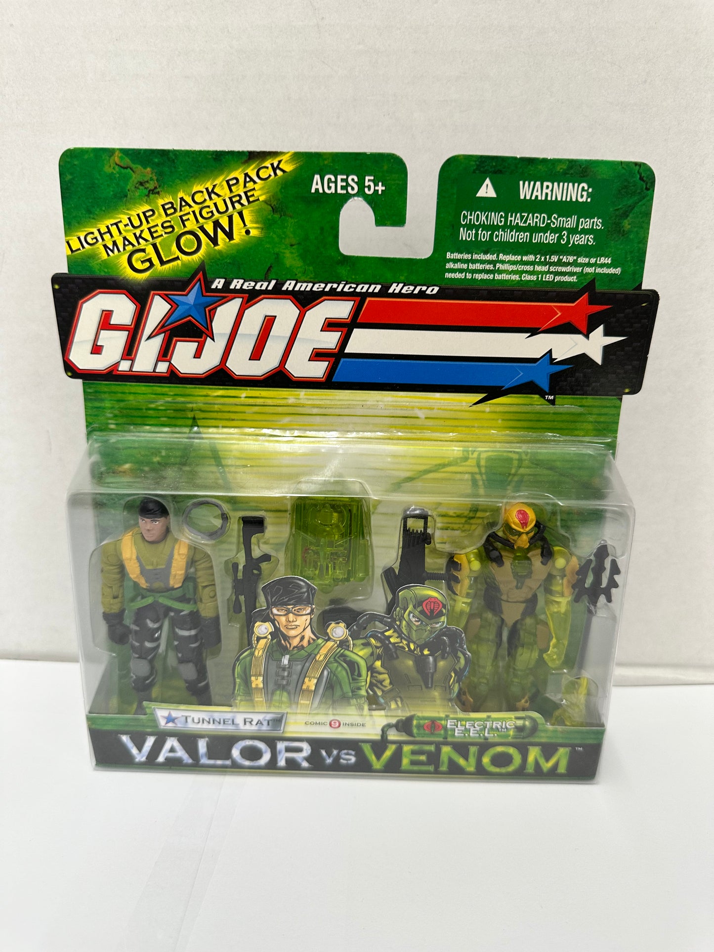 G.I. Joe Valor vs Venom Tunnel Rat and Cobra Electric E.E.L. 2 Pack 2004