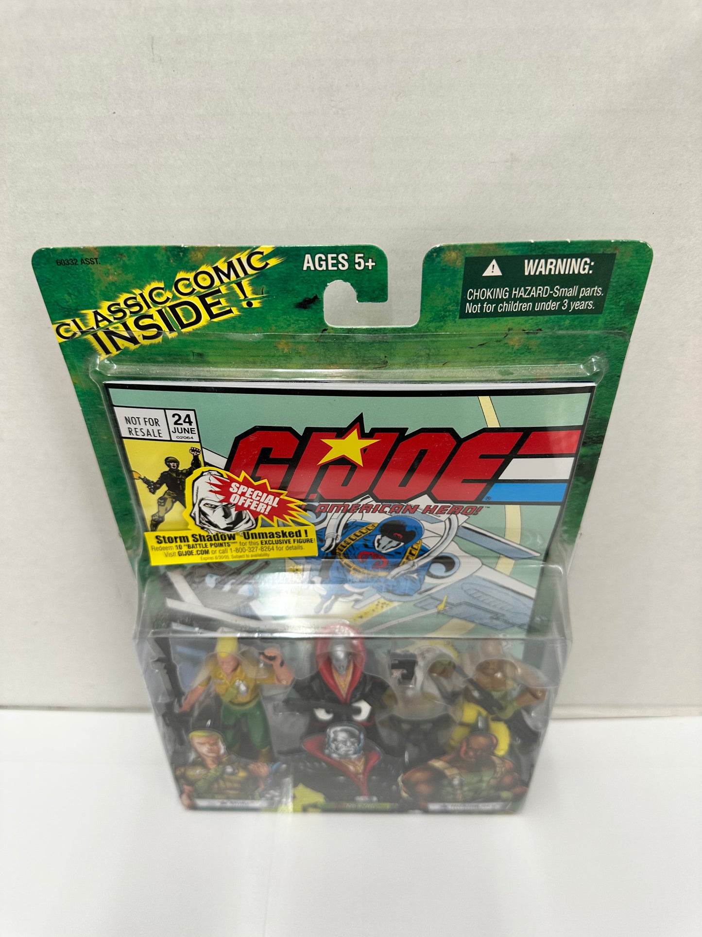 NEW HASBRO 2004 GI JOE VALOR VS VENOM COMIC 3 PACK DUKE DESTRO ROADBLOCK