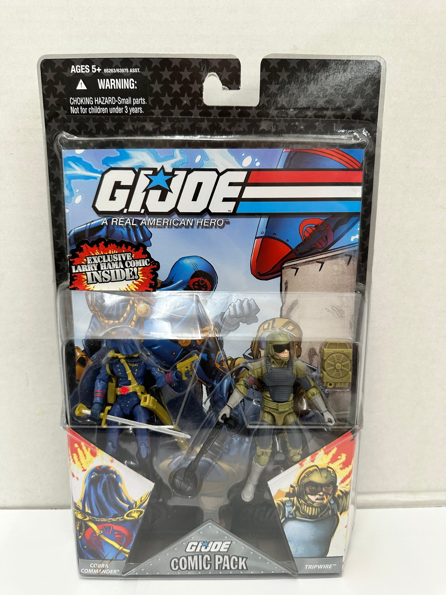 GI Joe Comic Pack COBRA COMMANDER & TRIPWIRE Action Figures