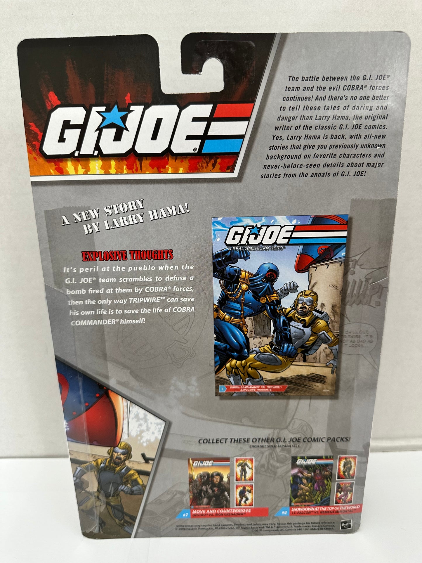GI Joe Comic Pack COBRA COMMANDER & TRIPWIRE Action Figures