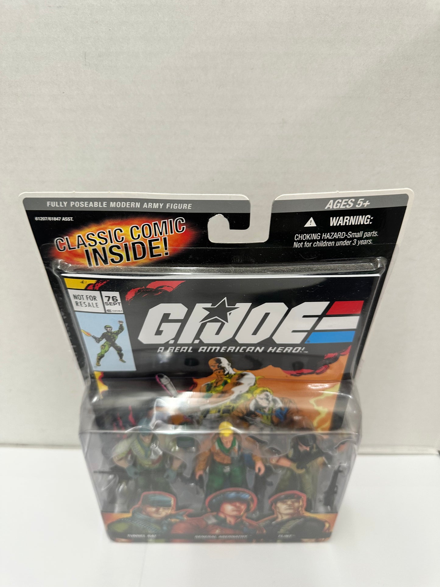 2005 GI Joe Comic Pack# 76 Tunnel Rat General Abernathy Flint 3 Pack 3.75"