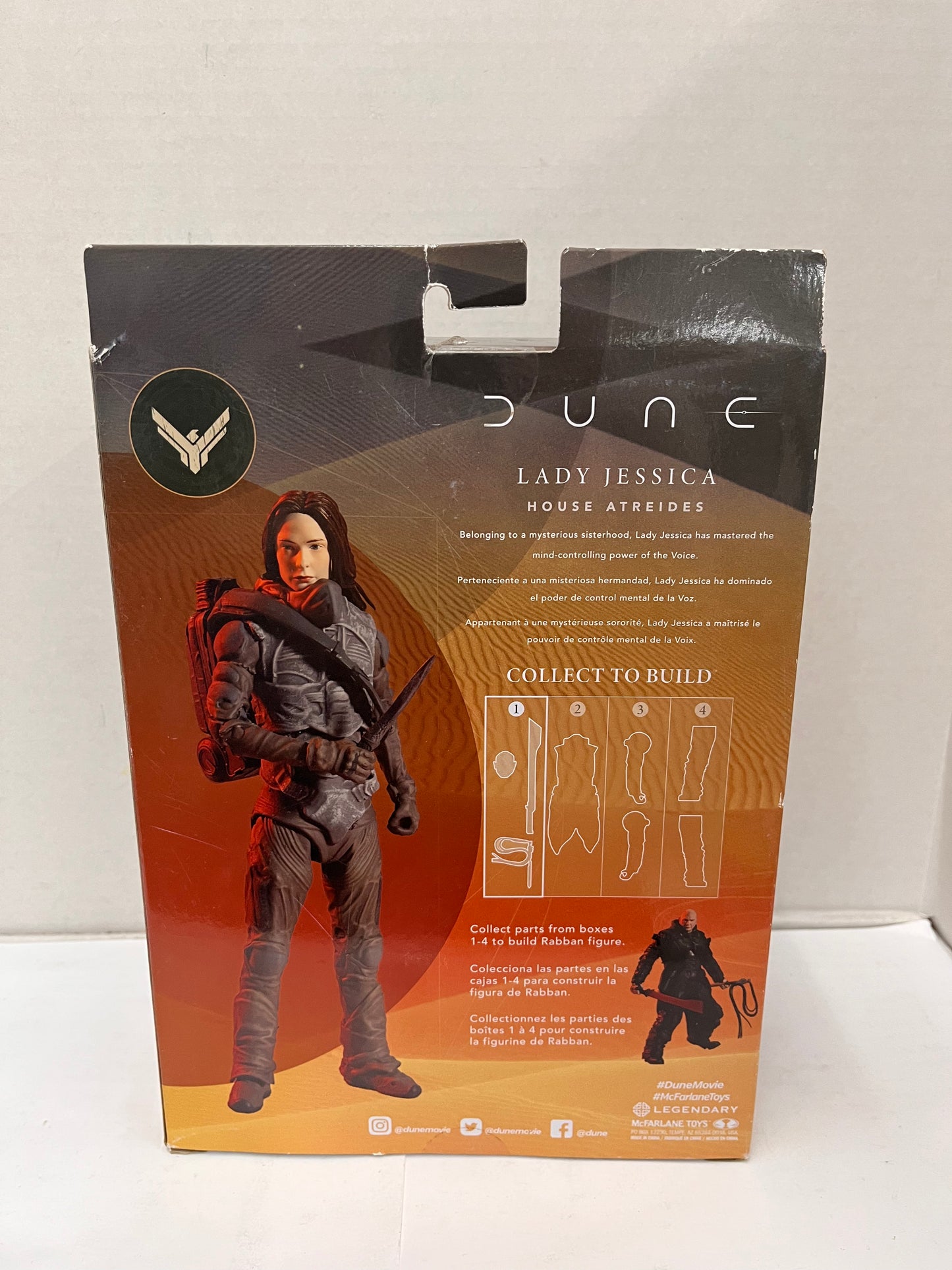 McFarlane Toys DUNE Build a Figure BAF Rabban LADY JESSICA 7" Action Figure NEW