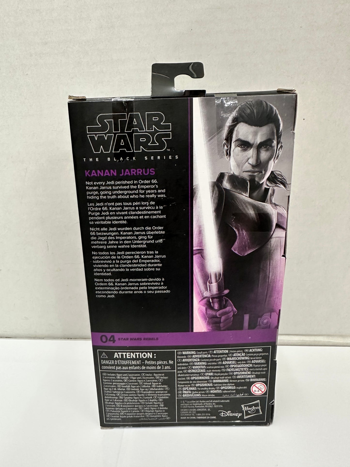 Star Wars Kanan Jarrus  Rebels Black Series 6 inch Action Figure (New/Sealed)