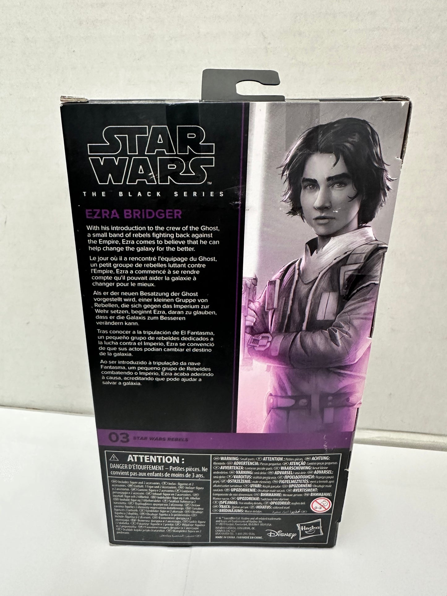Star Wars Black Series Ezra Bridger 6” Action Figure From Rebels  NEW