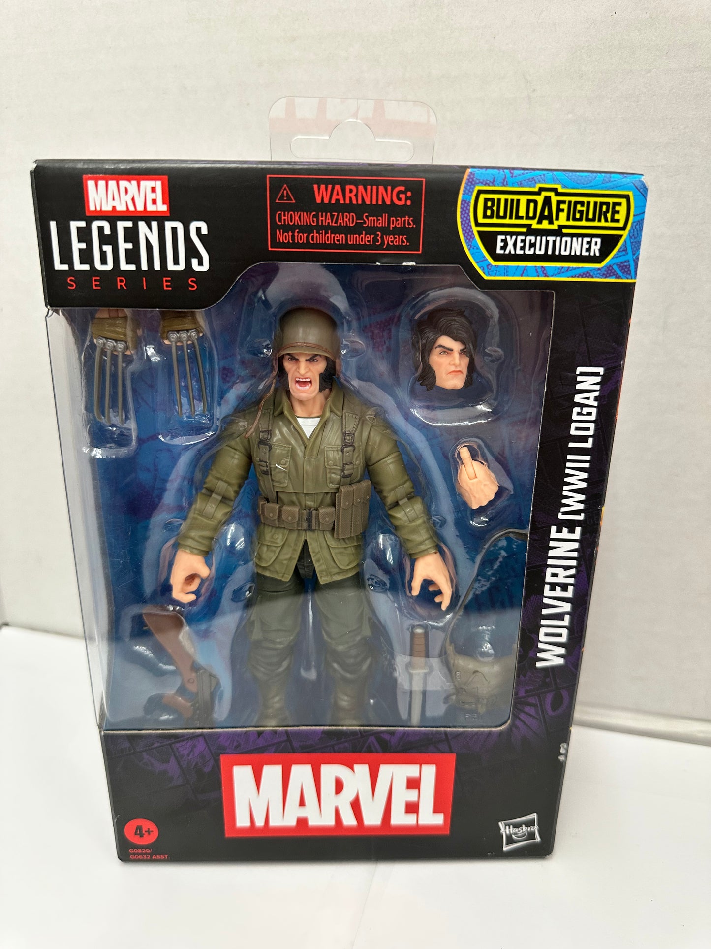 Marvel Legends Wolverine WW2 Logan 6" Action Figure Executioner BAF Open Box