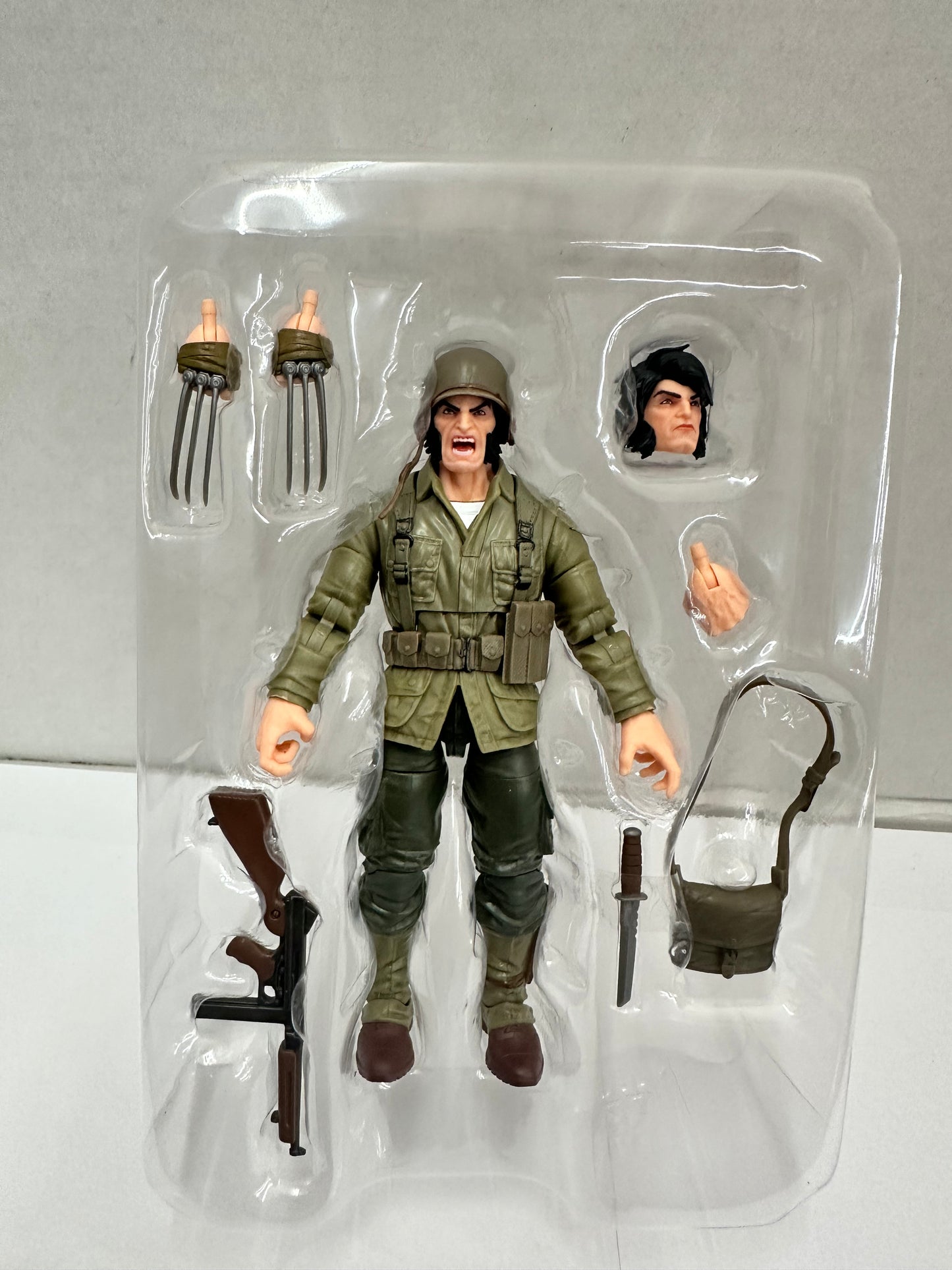 Marvel Legends Wolverine WW2 Logan 6" Action Figure Executioner BAF Open Box