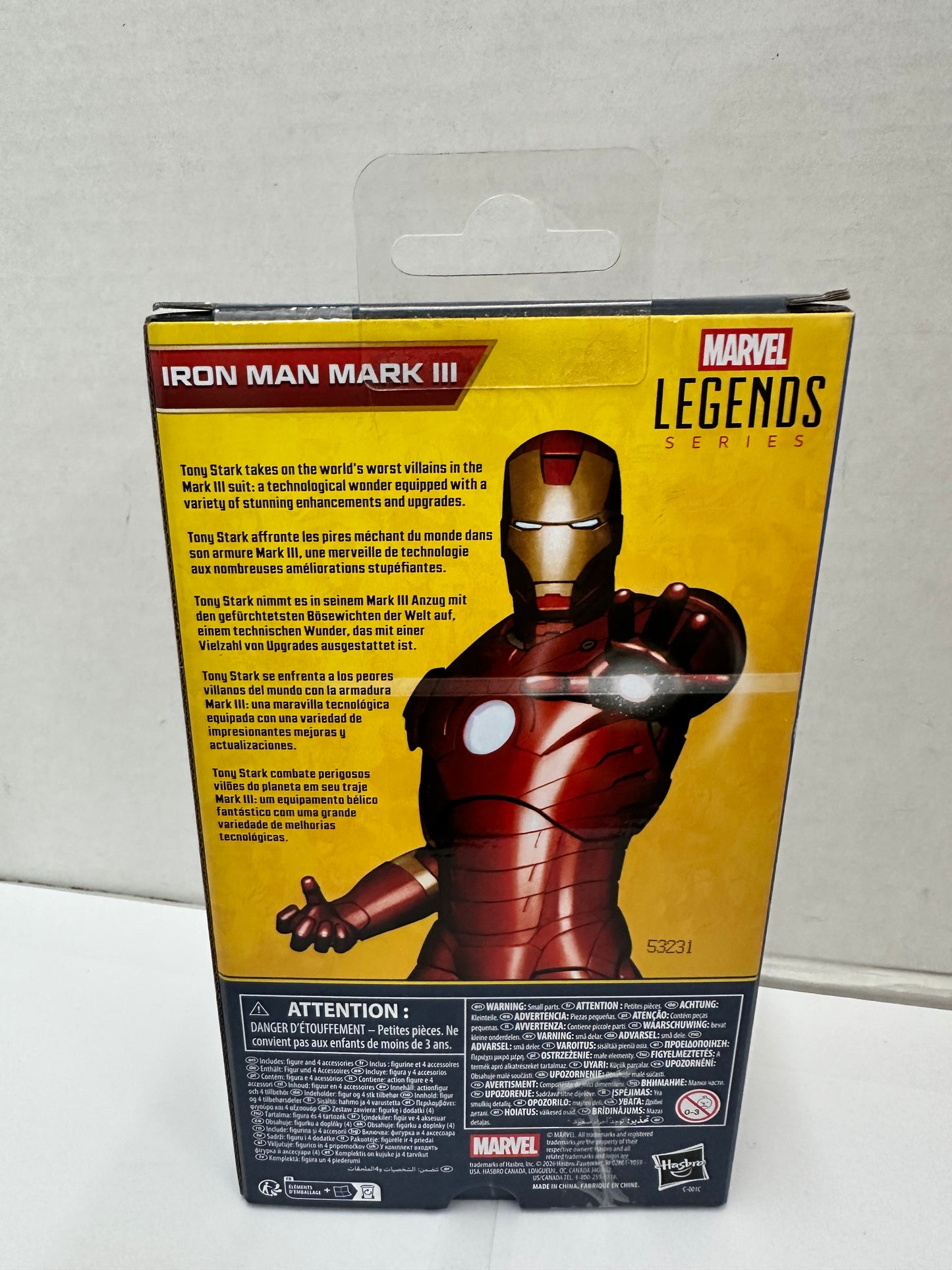Marvel Legends Iron Man Mark III  6" Action Figure MCU NEW Open Box