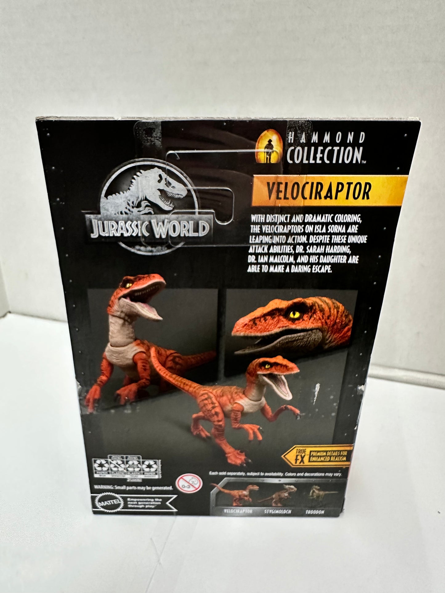 Jurassic World Hammond Collection Velociraptor OPEN BOX