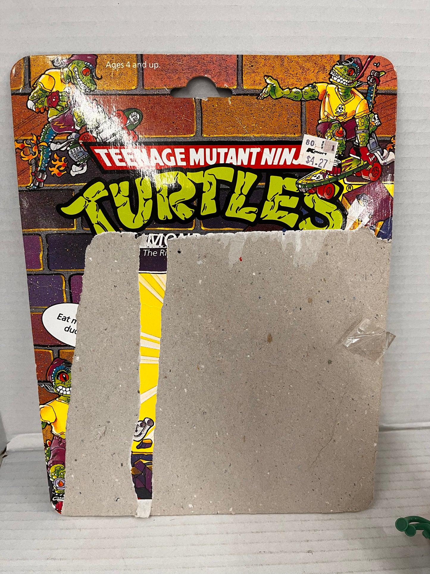 Vintage 1990 Teenage Mutant Ninja Turtles TMNT Mondo Gecko Figure W/ Skateboard