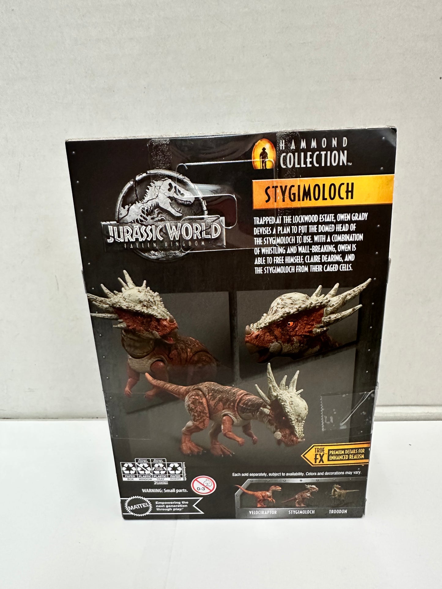 Mattel Jurassic World Hammond Collection Stygimoloch True FX Figure Open Box
