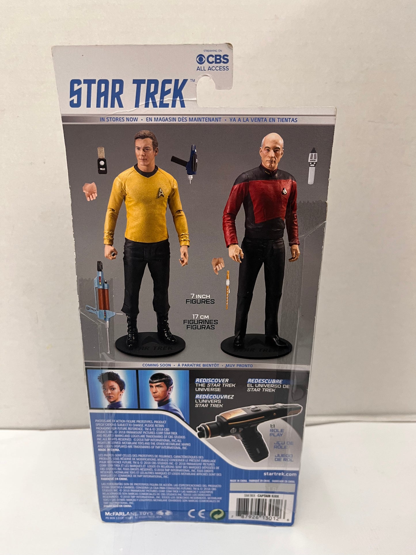 Star Trek Original Series Captain Kirk McFarlane Toys 2018 7" Figure Sealed