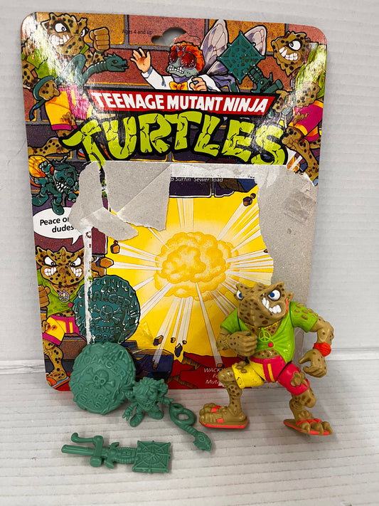 Vintage 1990 Playmates TMNT Napolean Bonafrog  Action Figure Complete
