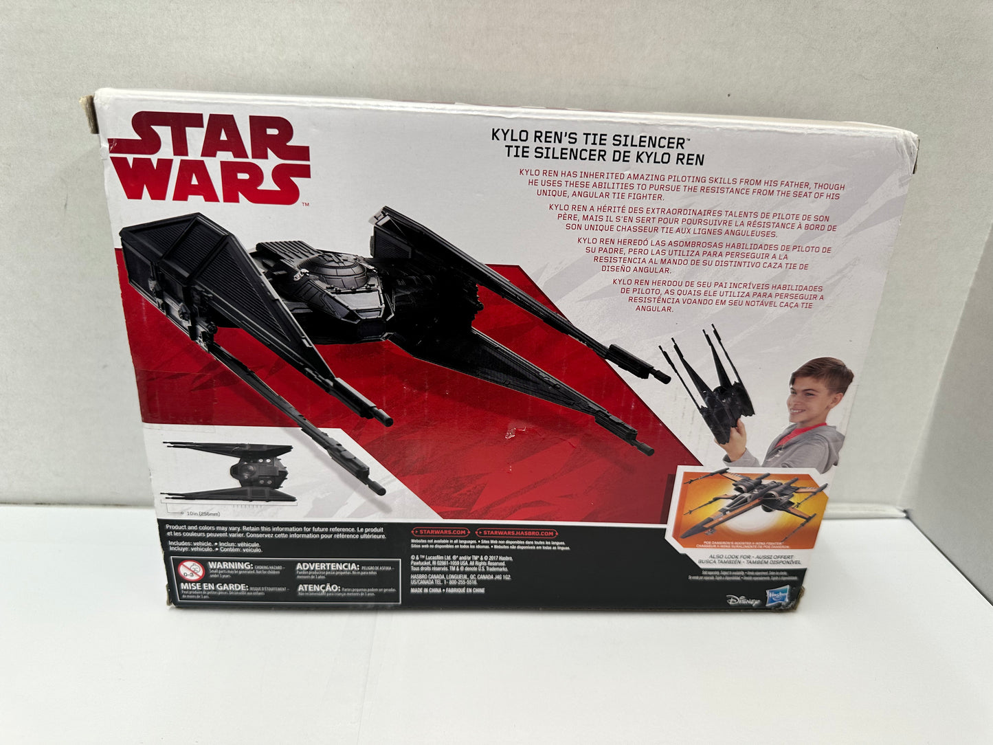 Star Wars Force Awakens Movie Kylo Ren’s TIE Silencer Space Disney Hasbro 2017